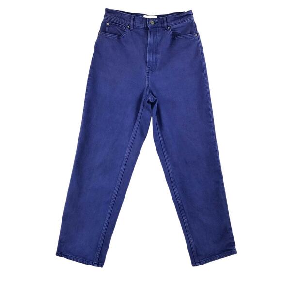EVERLANE The Way-High Jean Women 28 Purple/Blue Straight Organic Preppy Gorpcore - Picture 3 of 9